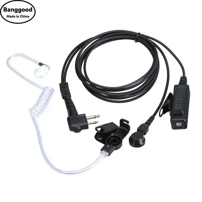 Tubo dell'aria Auricolare Auricolare PTT Mic per MOTOROLA Walkie Talkie DP1400 EP450 GP88S CP88 CP040 CP140 CP180 GP300 GP68 PR400 P080