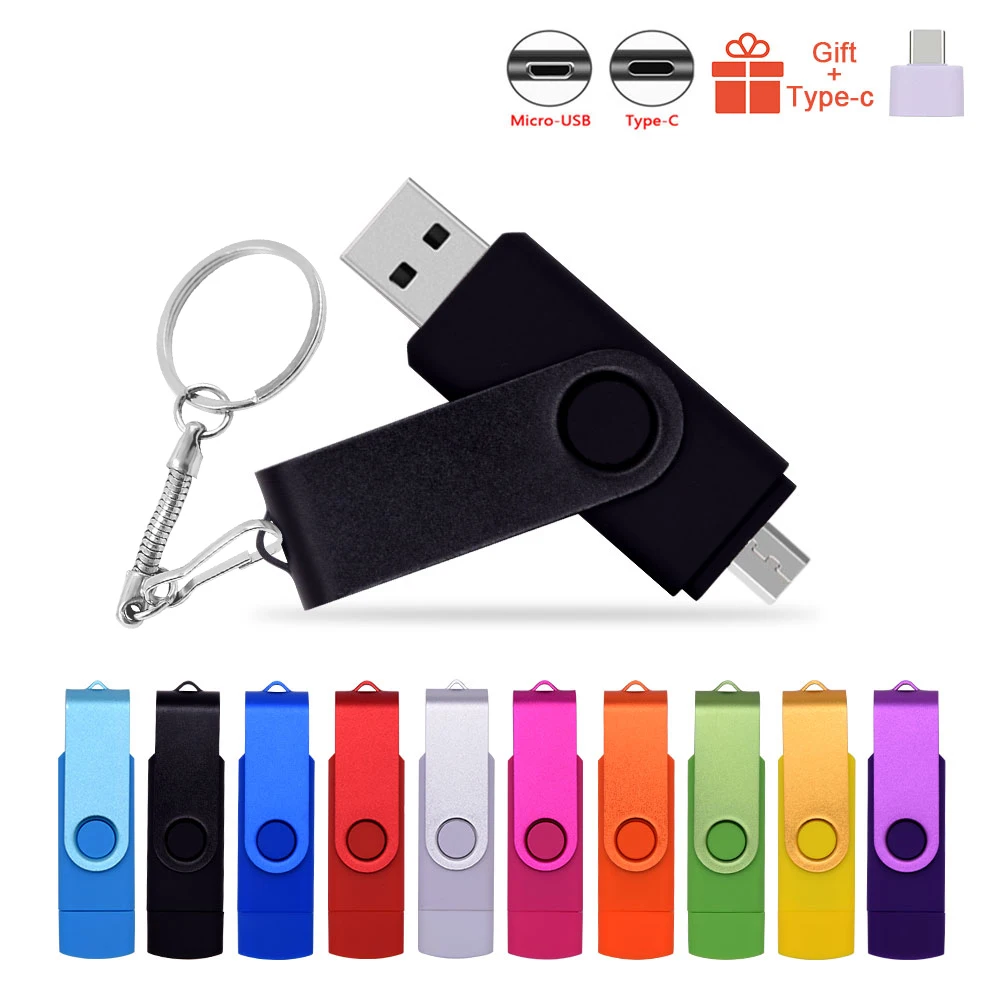 Multifunction USB flash drive OTG 2.0 high Speed  pen drive 64GB 32GB 16GB 8GB 4GB external storage double Application Micro USB