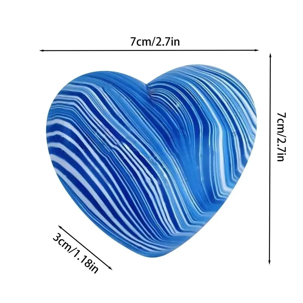 Colorful Soft Rubber Squeeze Stress Relief Slow Rebound Stress Relieving Heart Shape Silicone Sensory Birthday Party