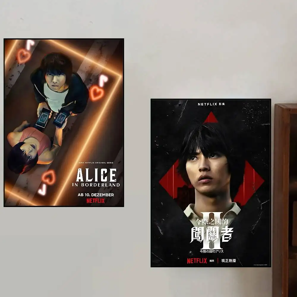 TV A-Alice In Borderland-n Posters Living Room Bar Cafe Quality Canvas Vintage Style Comics Painting Art Home Wall Decor Picture