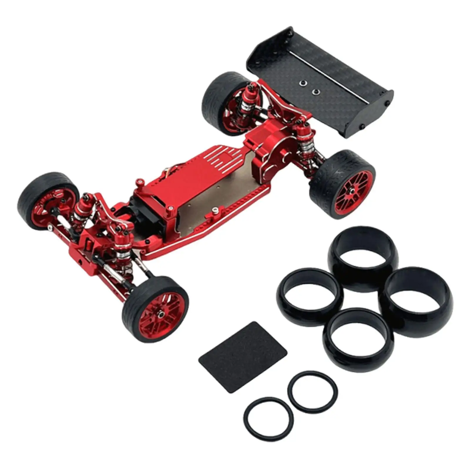 

RC Car Chassis Frame Compatible Aluminum 1/24 Spare Parts for 244016 Hobby Grade RC Cars Accessories