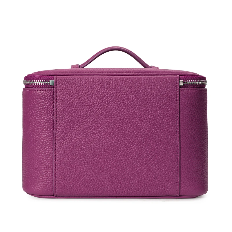Aidrani Genuine Leather Small Square Bag for Women, Large Capacity Portable Makeup Bag, Women's Bag, Storage Travel Toiletry Bag