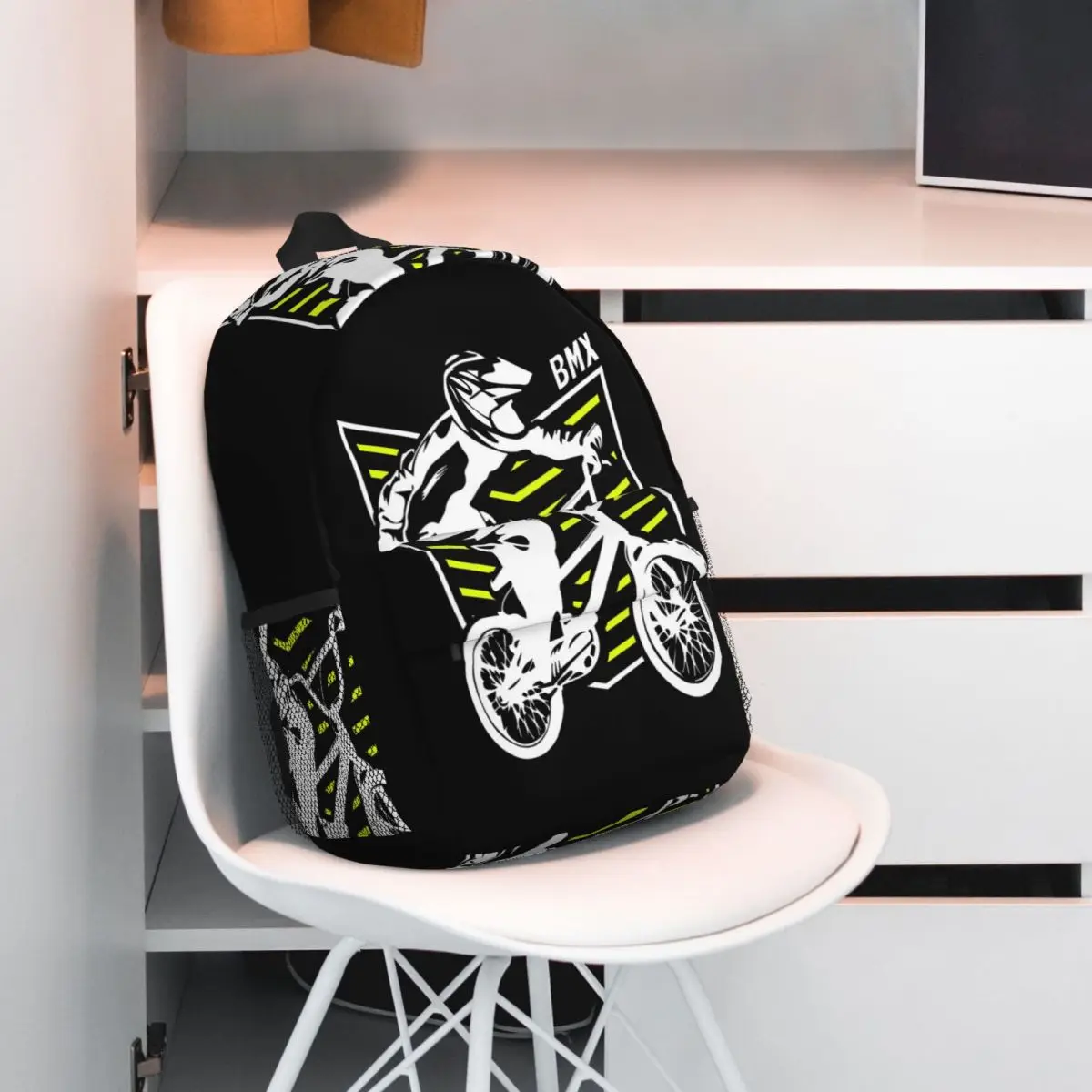 Bmx Apparel Retro Bmx Bike Old School Patch Backpack Hot Sale Daypack Large Capacity Boys Girls BookBag Shoulder Bags School Bag