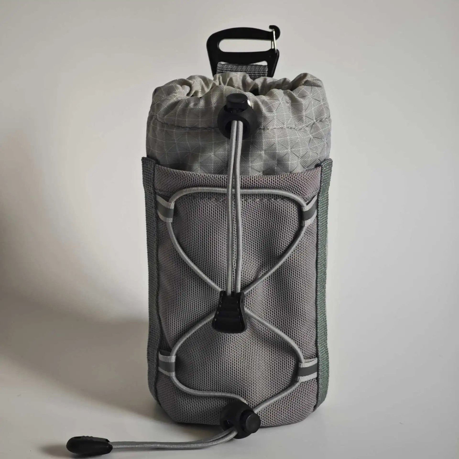 1 Stück 8×17cm Outdoor-Rucksackgurt-Handytasche Wasserflaschenhalter Clip-on-Verlängerungstasche für Wandern Camping Reiseausrüstung Zubehör