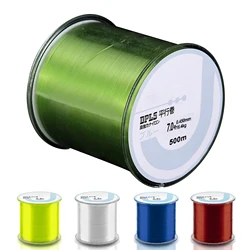 500m  Nylon Fishing Line Super Strong 2LB - 40LB 5 Colors Japan Monofilament Main Line Fishing Line Accessories