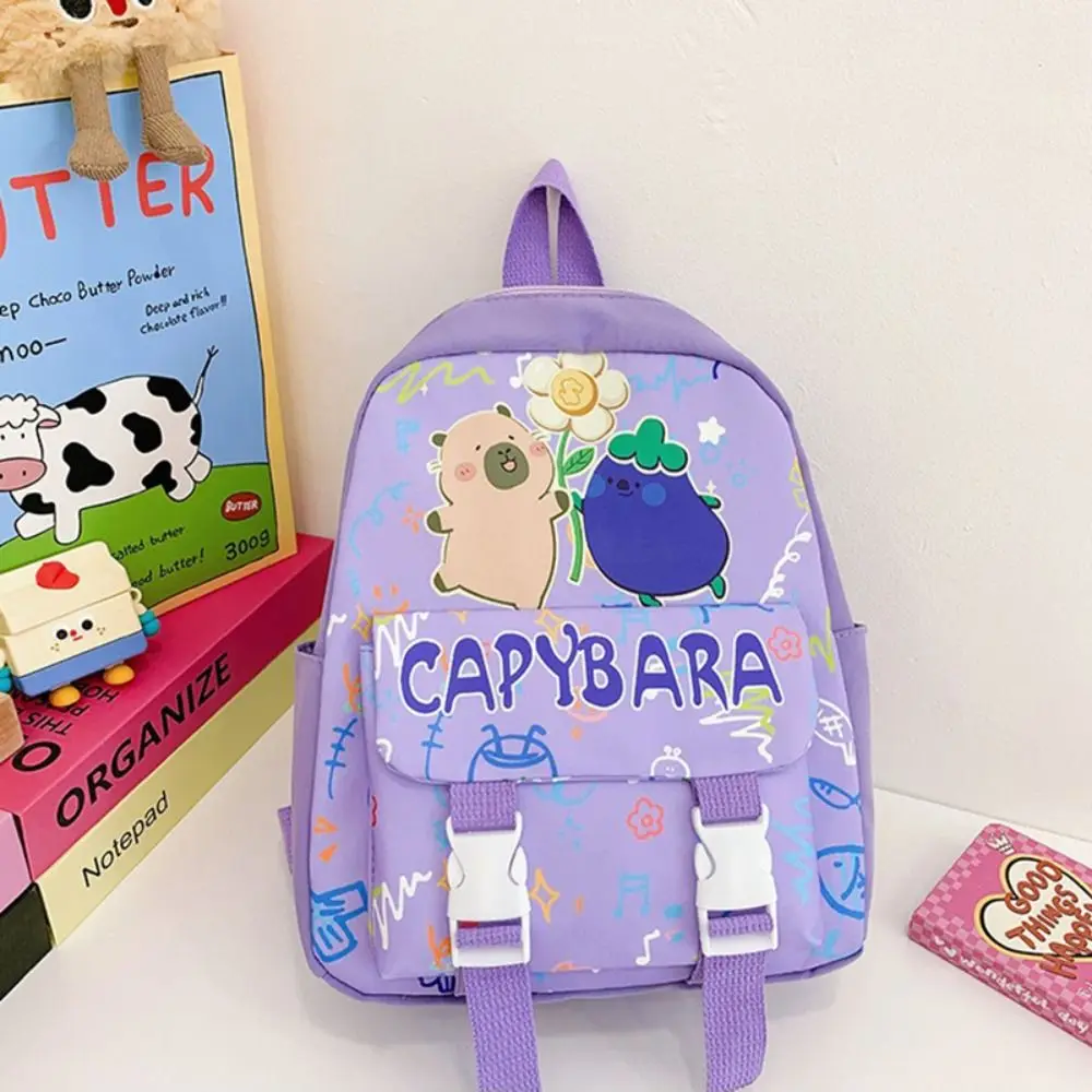 Neue Nylon Schultaschen Capybara Wasserdichte Kinder Rucksack Große Kapazität Rucksack Geschenk