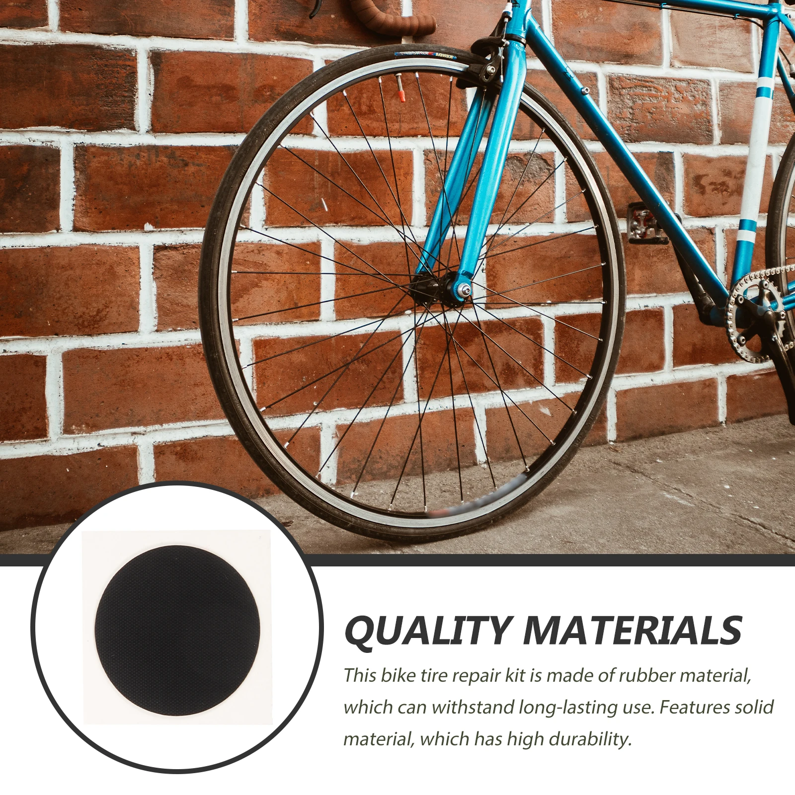 

10pcs Tire Repair Patch Heavy Duty Rubber Emergency Tool Universal Bike Tire Plug Kit Puncture Repair For Cycling Travel Easy