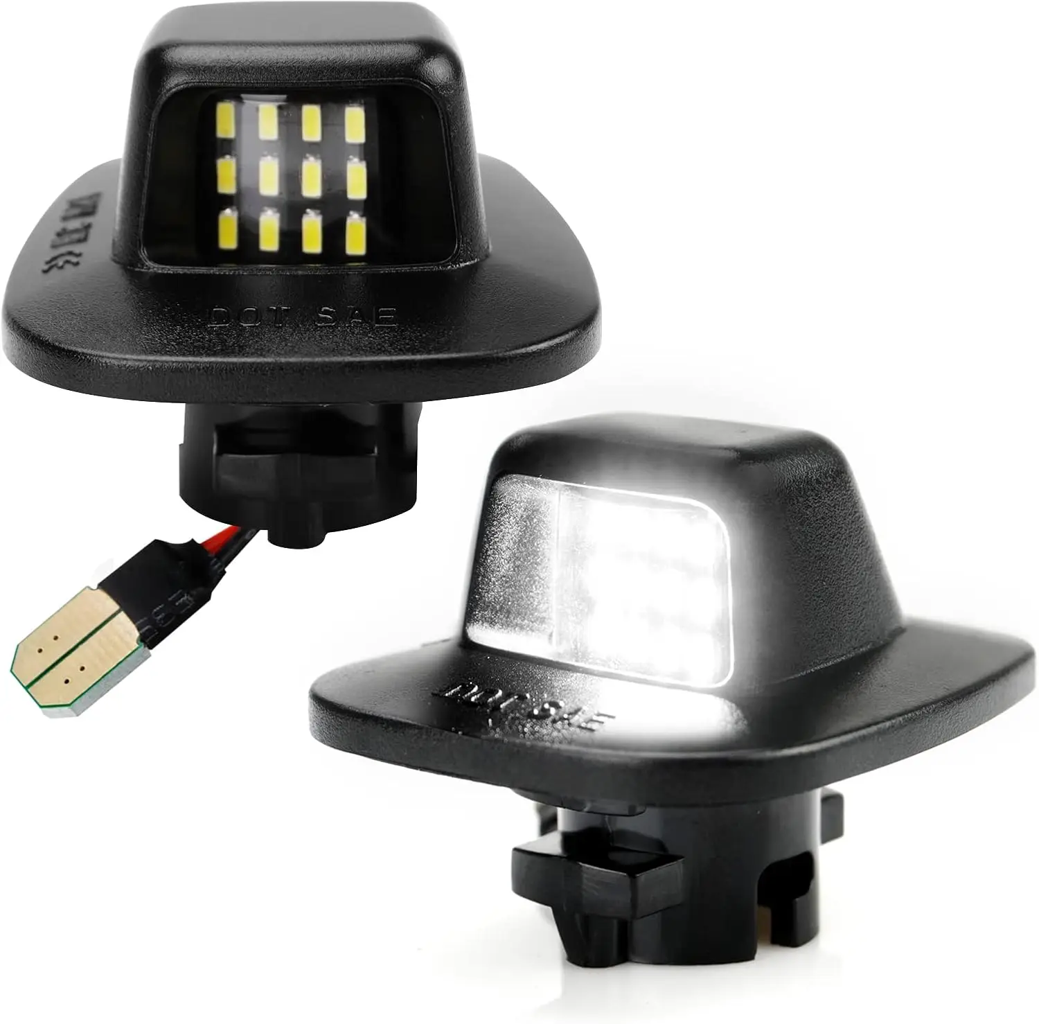 

2Pcs Car Number plate light LED Rear Tag Lamps for 1988 -1999 Chevy C1500 K1500 Silverado Sierra Pickup Tahoe Yukon Blazer S10
