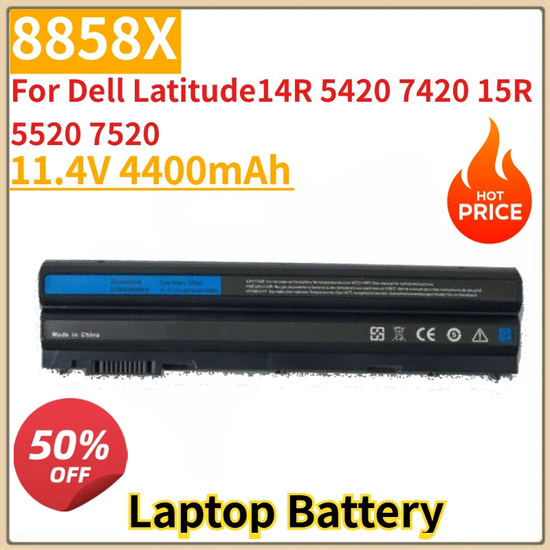 

High Quality New 8858X Laptop Battery 11.4V 4400mAh for Dell Latitude14R 5420 7420 15R 5520 7520