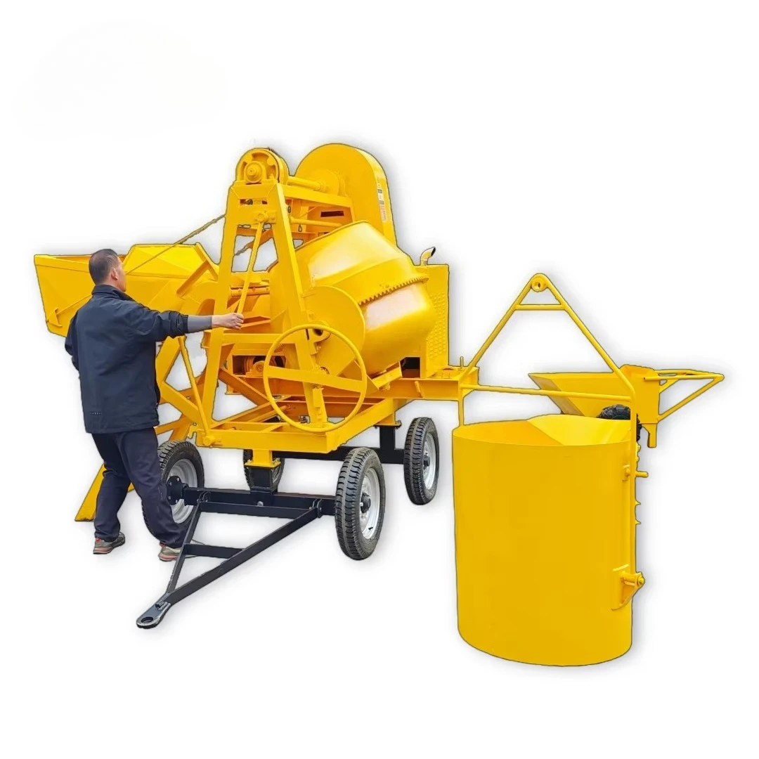 

Hot Selling Drum Cement Sand Mixer Fast Moving Household Small Concrete Mixer