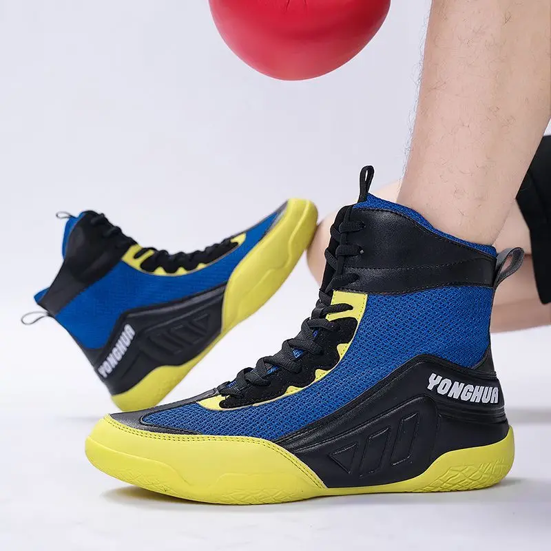 

Professional Wrestling Shoes Men Anti-Slippery Boxing Shoes for Men Wearable Men Fighting Shoe High Top Gym Training Shoes Mans