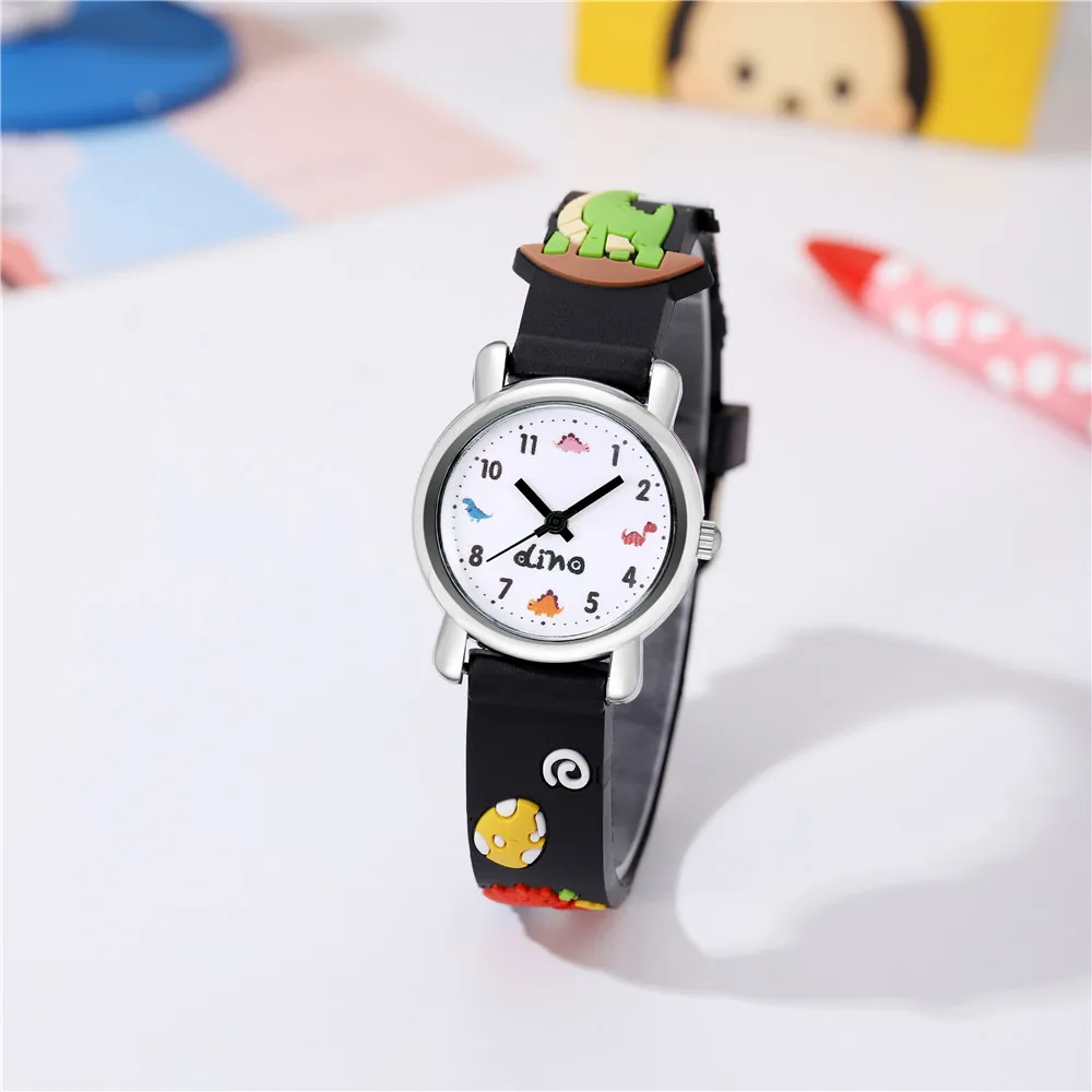 Children's Cartoon Watch Cute Animal Dinosaur Silicone band Kid Wristwatch