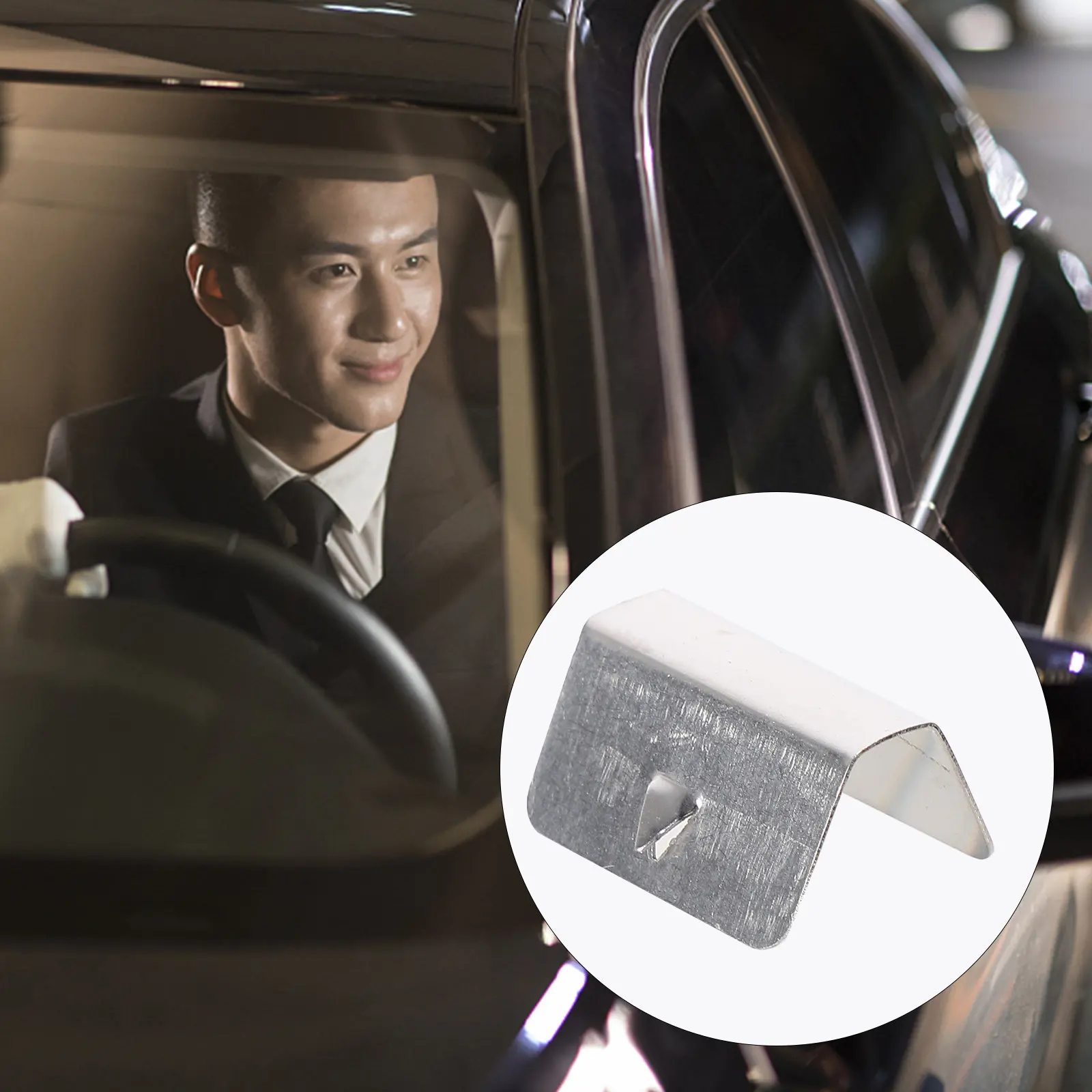 12pcs Stainless Steel Windshield Clips Car Panel Deflector Channel Fitting Practical Durable Easy Installation Fixing
