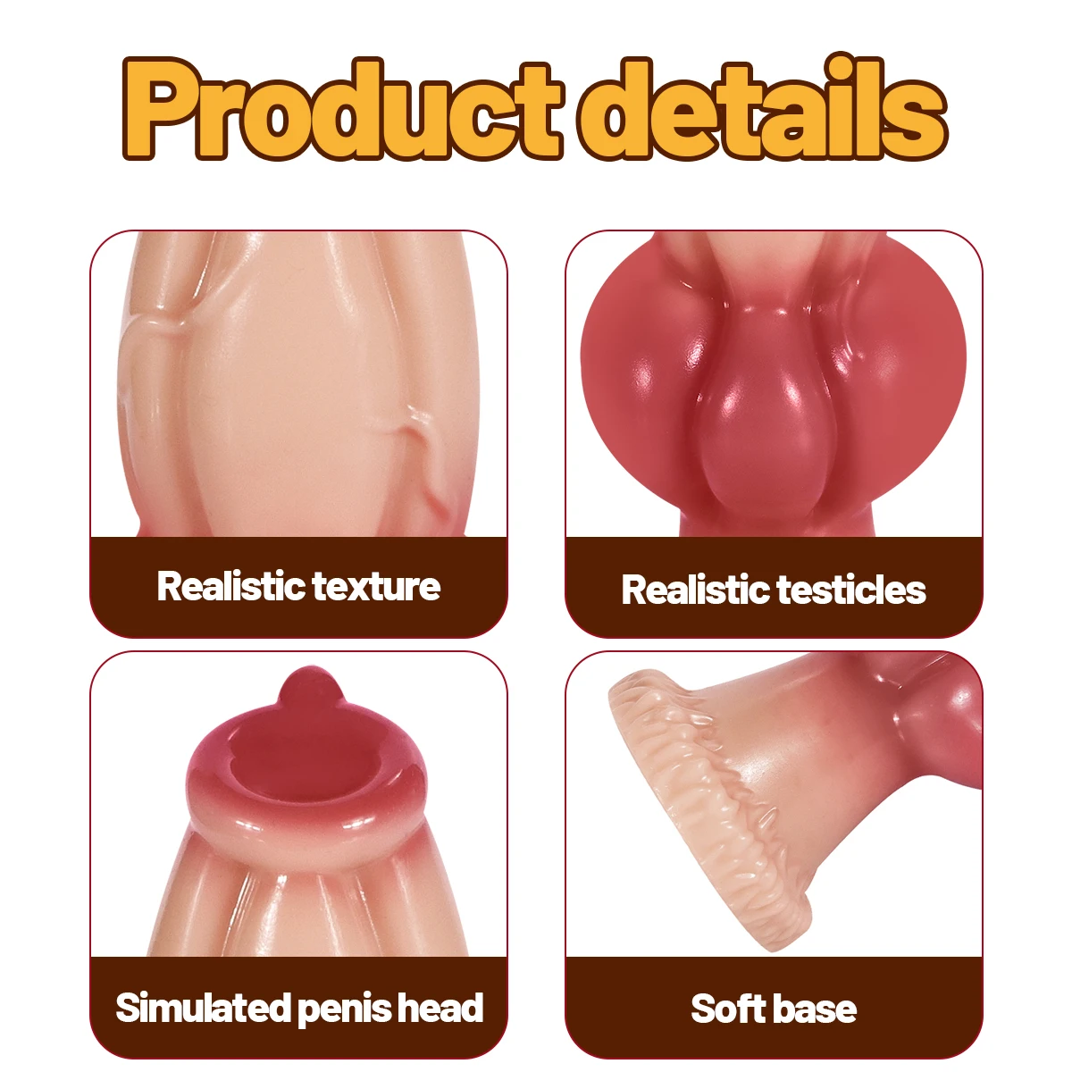 Realistic Big Dog Dildo Thick Anal Plug Female Masturbation Sex Toys G-spot Clitoris Stimulation Gay Prostate Massager Sex Shop view 3
