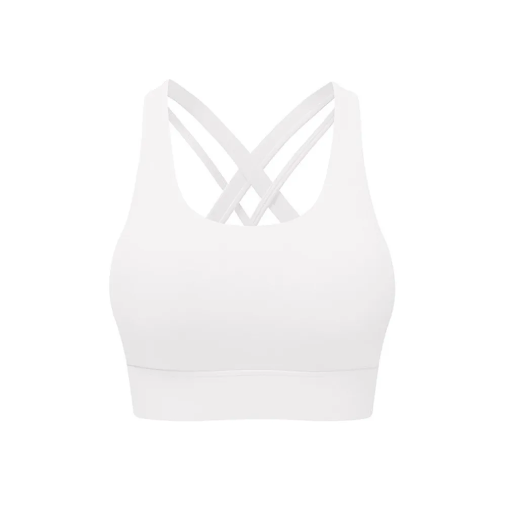 

Casual Active Wear Yoga Sports Bra Seamless Tank Tops Fitness Underwear Sweat Absorbing Fixed Cup Women Workout Bra Fitness