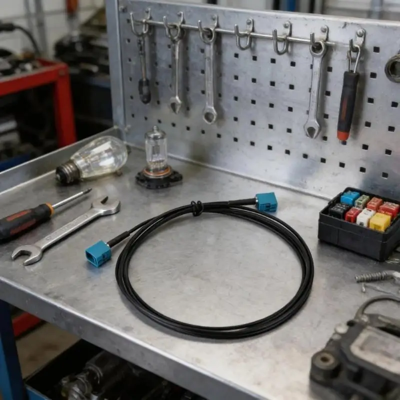 31BA RG174 Waterproof Fakra Z Double Female Connector Coaxial Cable Wire Radio Pigtail 2M Suitable For Vehicle Communication