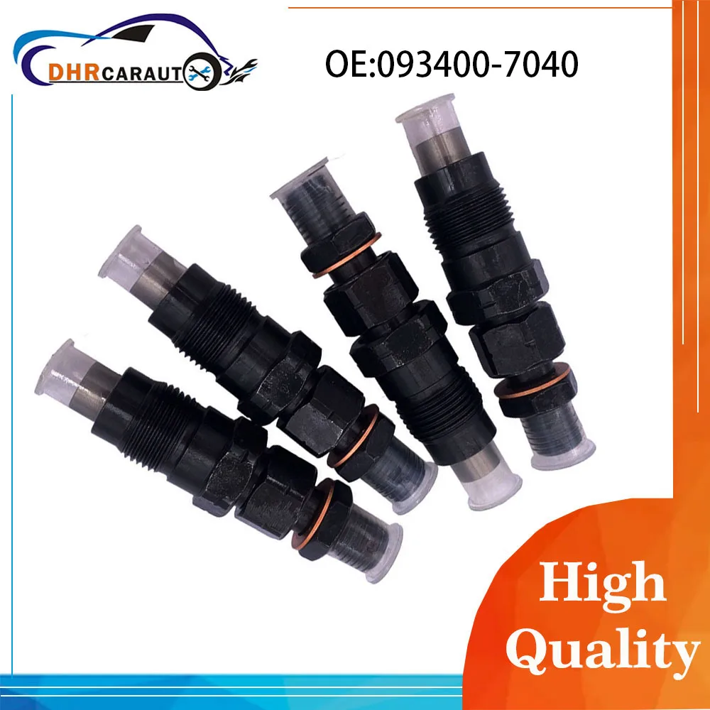 4pcs  Diesel Fuel Injectors 093400704 093400-704 for Toyota Hilux Surf Prado 1KZ-TE 3.0L New Car Aftermarket Fuel Nozzles