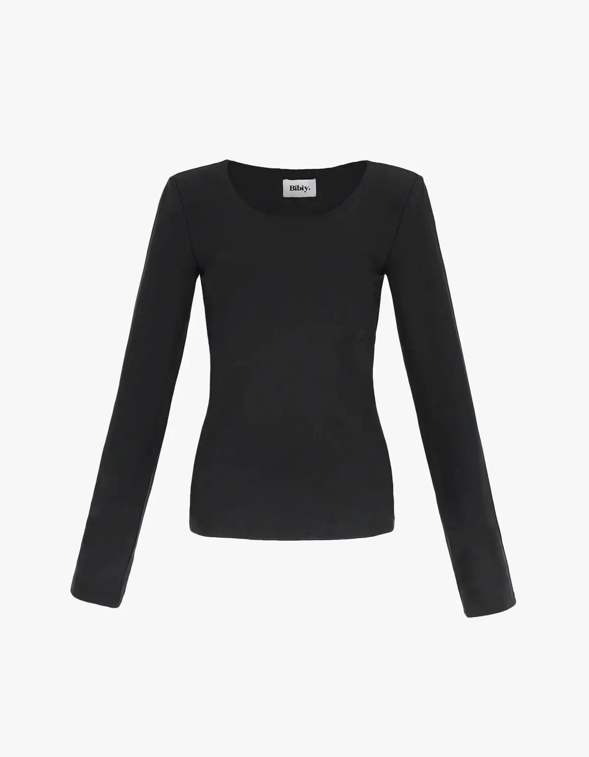 Bibi Basic Color Yoga Long Sleeve round Neck Elastic Slim Fit