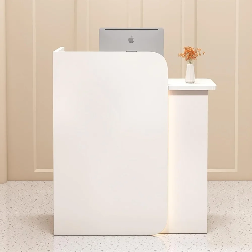 

Reception Desk Counter Table,Retail Counter Reception Desk with Drawer Storage,Reception Counter for Clothing Salon Shop Hotel