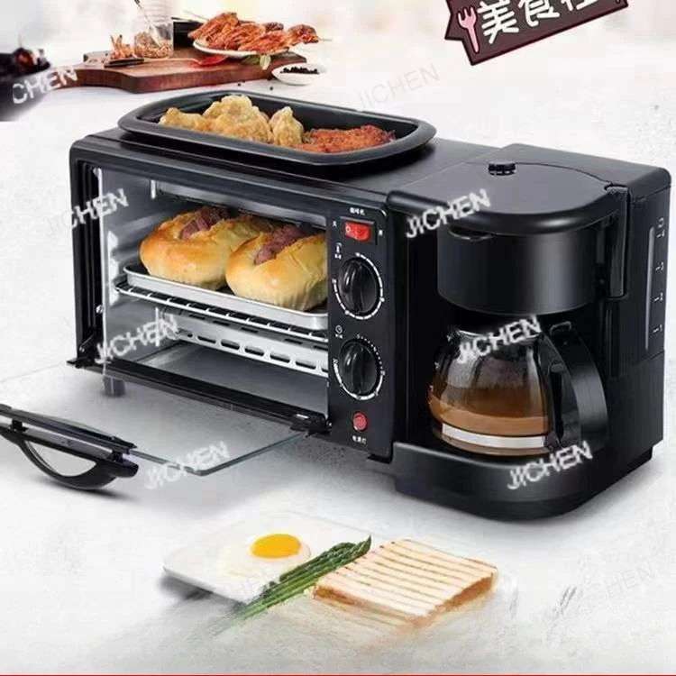 

3-в-1 Многофункциональная бытовая мини-духовка для завтрака, стандарт США, 110 В, 220 В, тостер