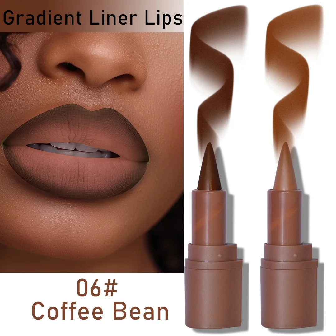 Sharp-end Gradient Lip Liner Pencil Smooth Matte Dusk Brown Red Contouring Lipstick Crayon Pigment Moisturize Lip Balm Cosmetic