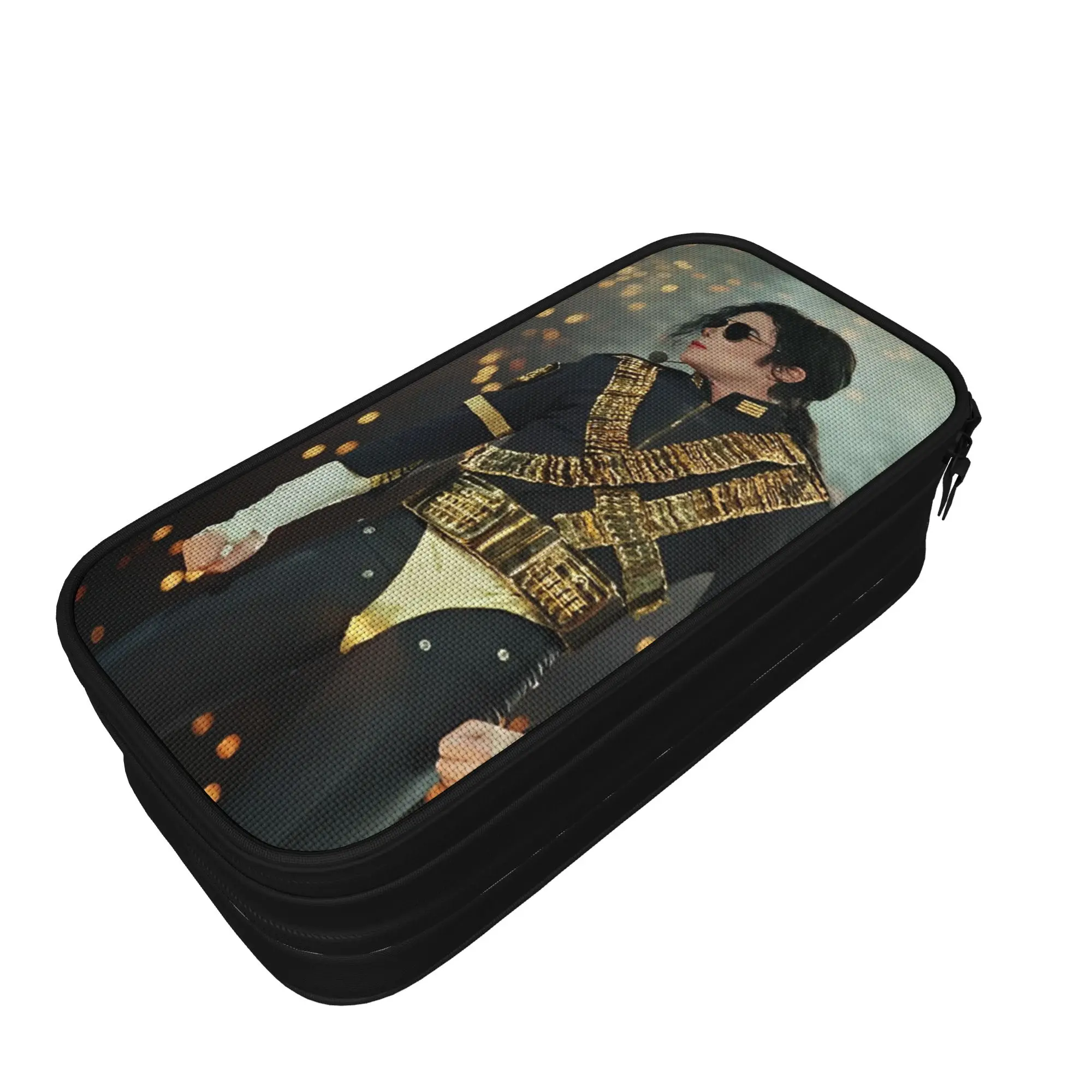 

261 MJ Dangerous Tour Pencil Case Lovely Pen Holder Bag Girls Boys Big Capacity Office Zipper Pencilcases