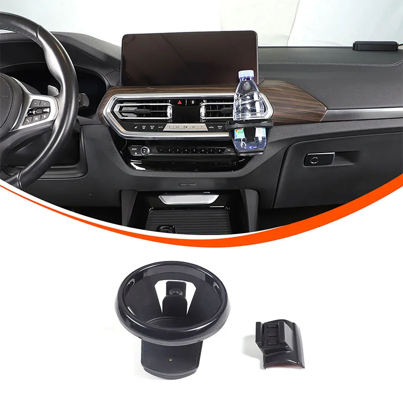 

Car Centre Console Air Vent Outlet Water Cup Holder Drink Holder Coffee Beverage Storage Holder For BMW X3 X4 G01 G02 2022-2025