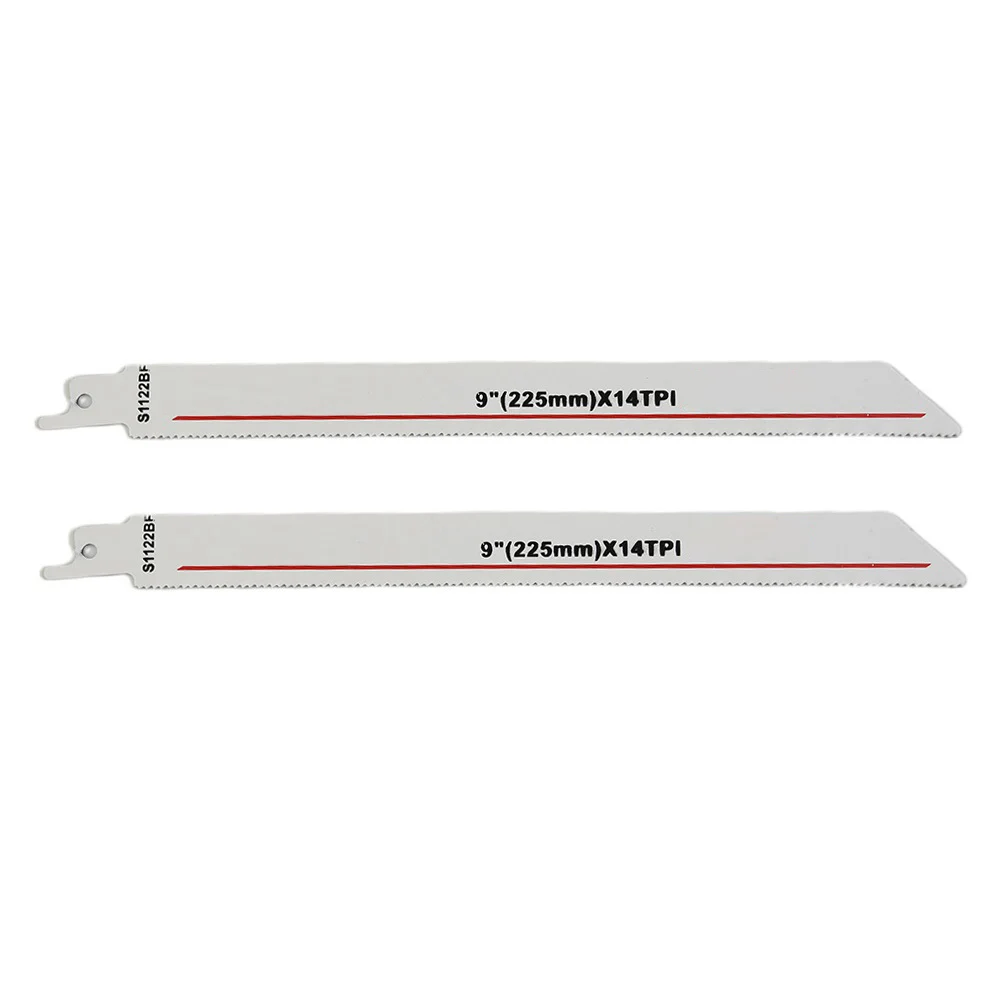 2pcs BIFor Metal Reciprocating Saw Blades 225mm S1122BF for For Metal Wood Sheet and Pipe Cutting Long Lasting