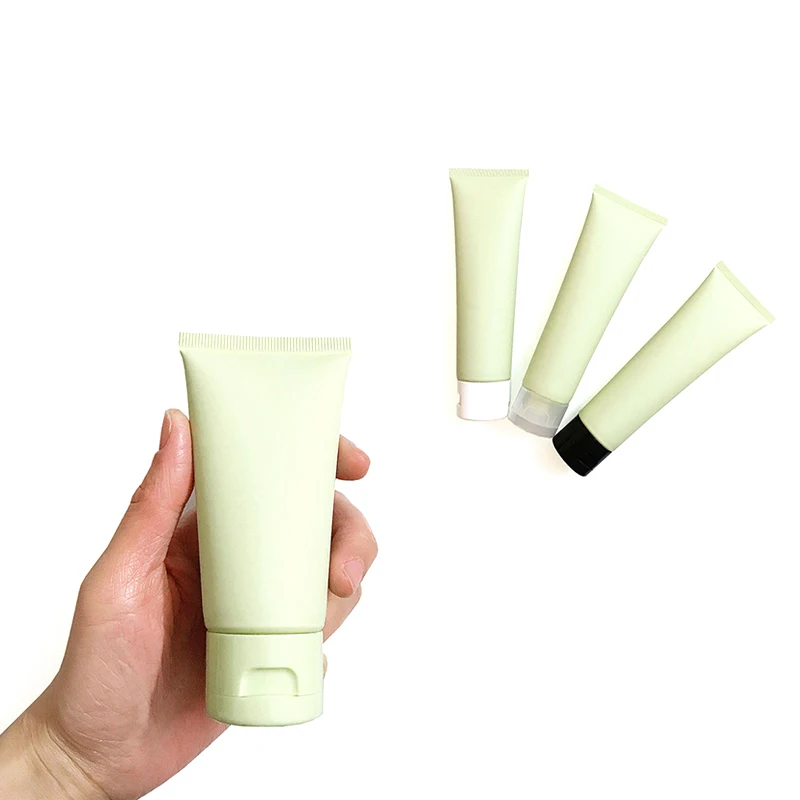 5PCS Light Green Frost Soft Tube 50/100ml Empty Bottle Squeeze Lotion Container Cosmetics DIY Hand Cream Empty Refillable Tube