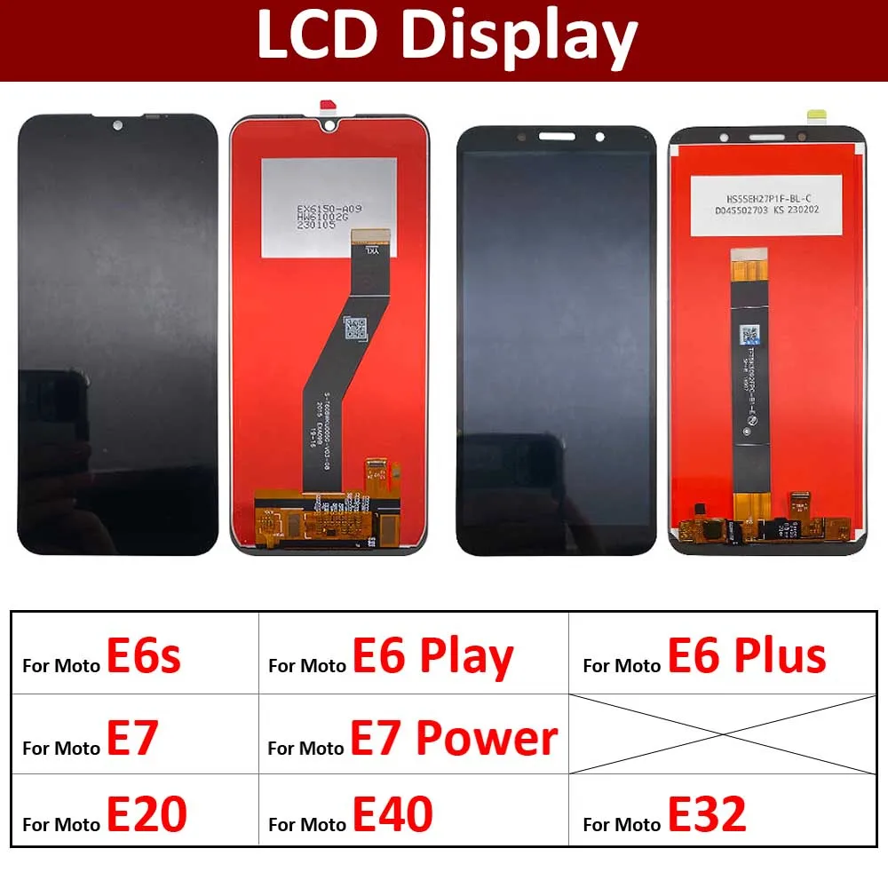 New LCD Display Touch Screen Digitizer For Motorola Moto E6 Play Plus E6s E7 Power E20 E32 E40 LCD display Replacement