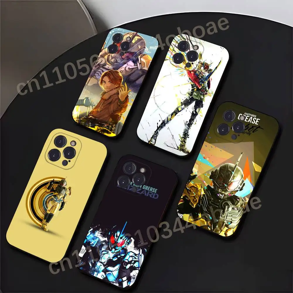 K-Kamen Rider Grease Phone Case For iPhone 17,16,15,14,13,12,11,Pro,MAX,Plus TPU Soft To Skin-friendly Cover