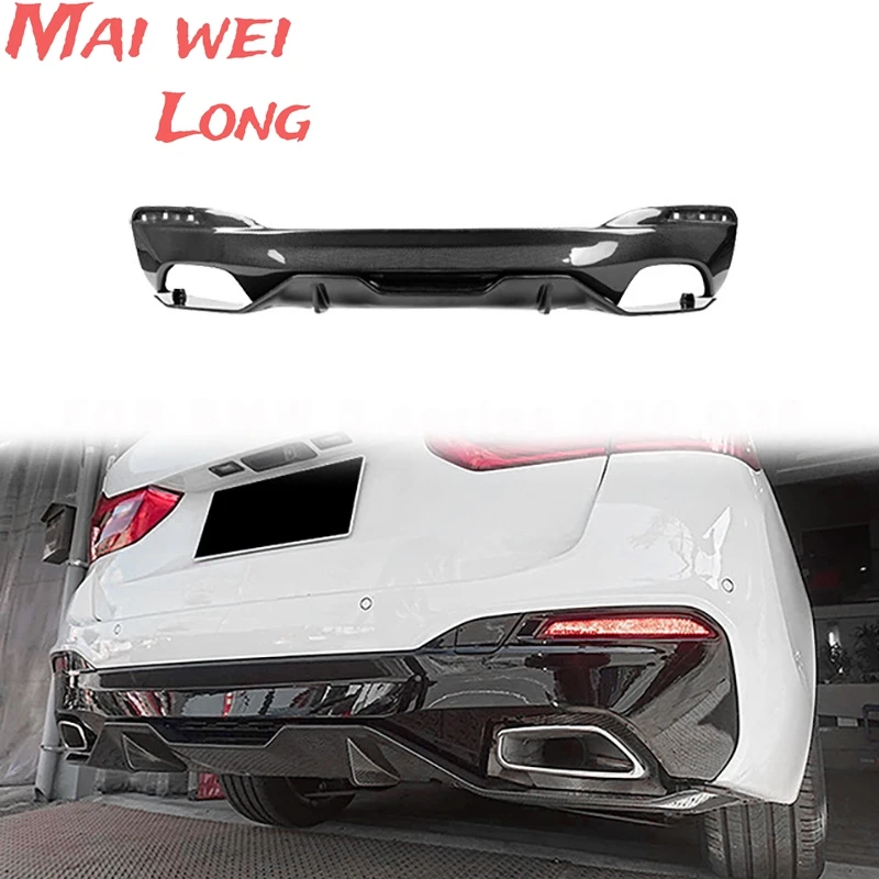 G30 G31 G38 Carbon Fiber Rear Bumpet Lip Diffuser Spoiler For BMW G30 G31 G38 M Tech M Sport 2017 2018 2019 2020 2021 MP Style