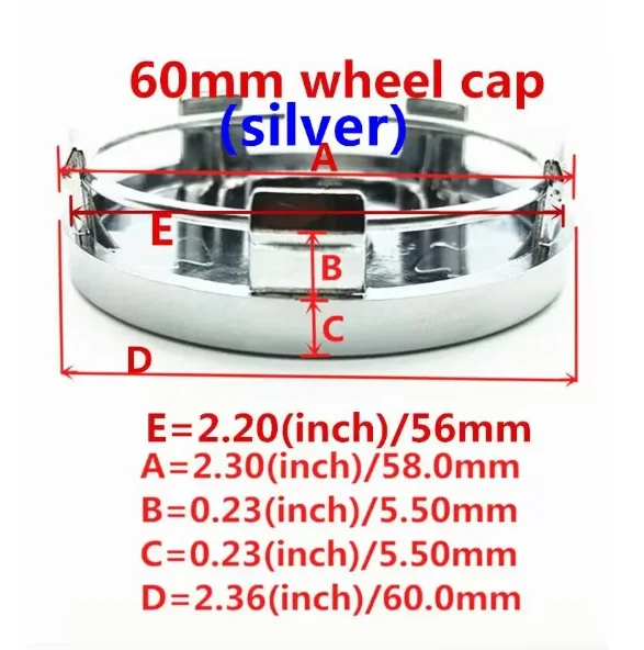 4pcs/set 56mm 60mm 65mm 75mm 90mm Wheel Center Hub Caps Cover Logo Emblem Badge Wheel Cover Trim Exterior Accessories