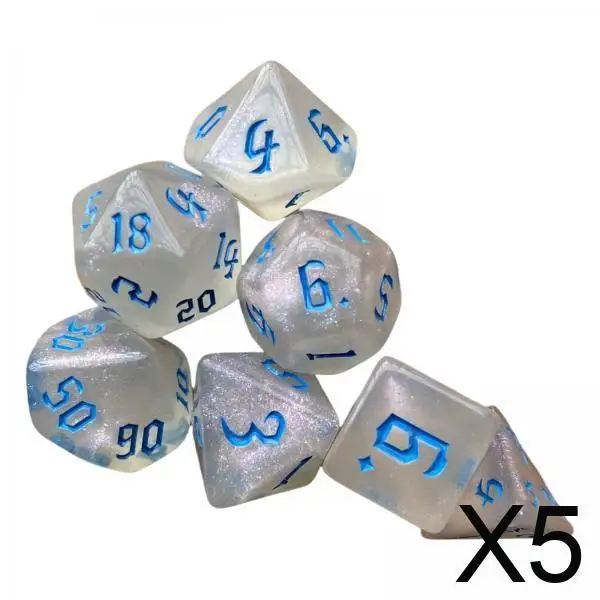 Creative Acrylic Game Dices Multipack Smooth Edge Logic Games Role Classroom Teaching Aids for Math Games