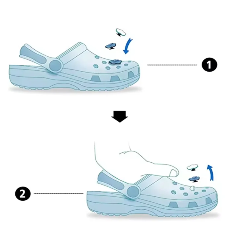 MINISO Random  Hot Toys Marvel Series Shoe Charms For Croc Sandals, PVC Shoe Decorations Accessories Christmas Gift