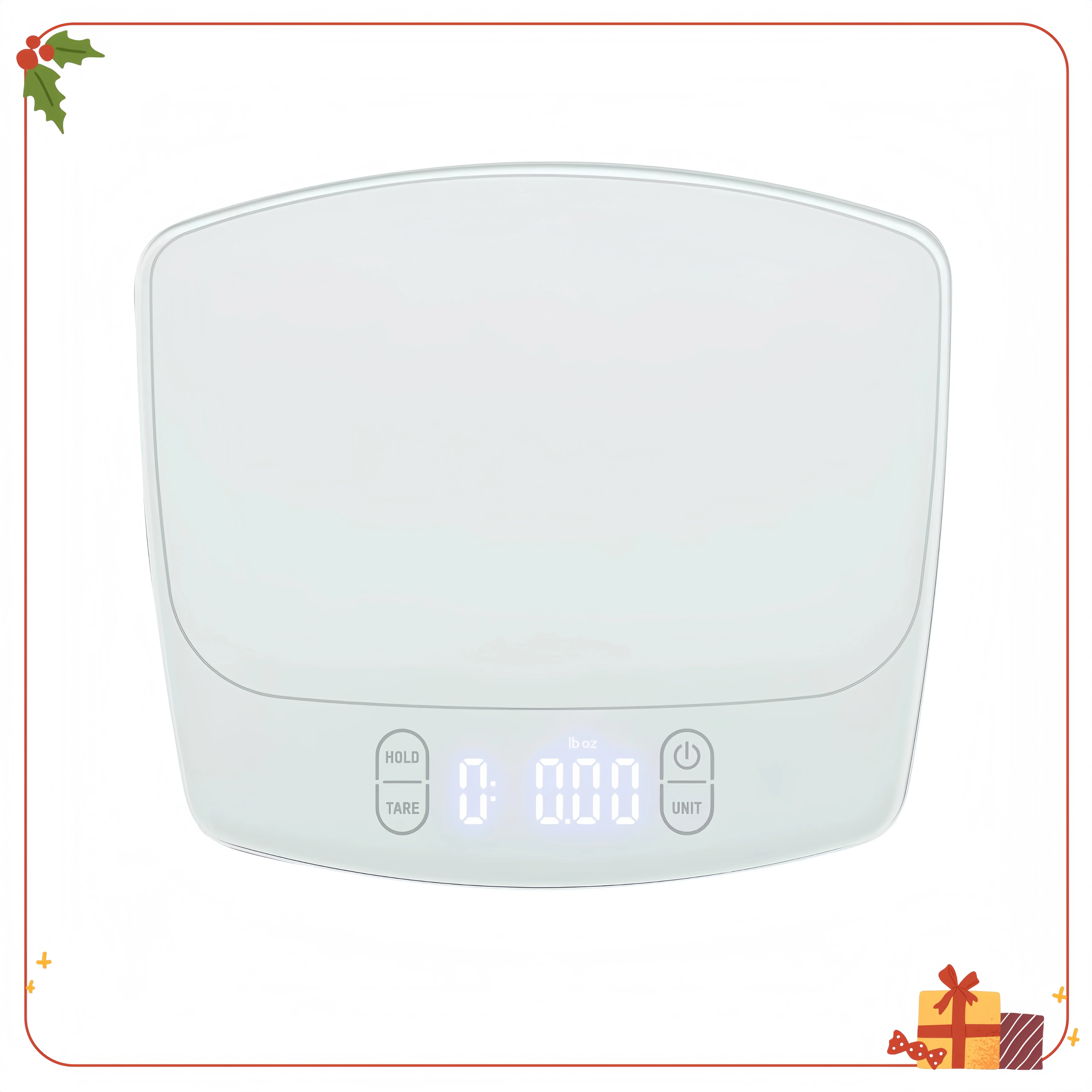 

11lb Waterproof Digital Kitchen Scale and Food Scale for Baking, Cooking, Meal Prep and Portion Sizing White
