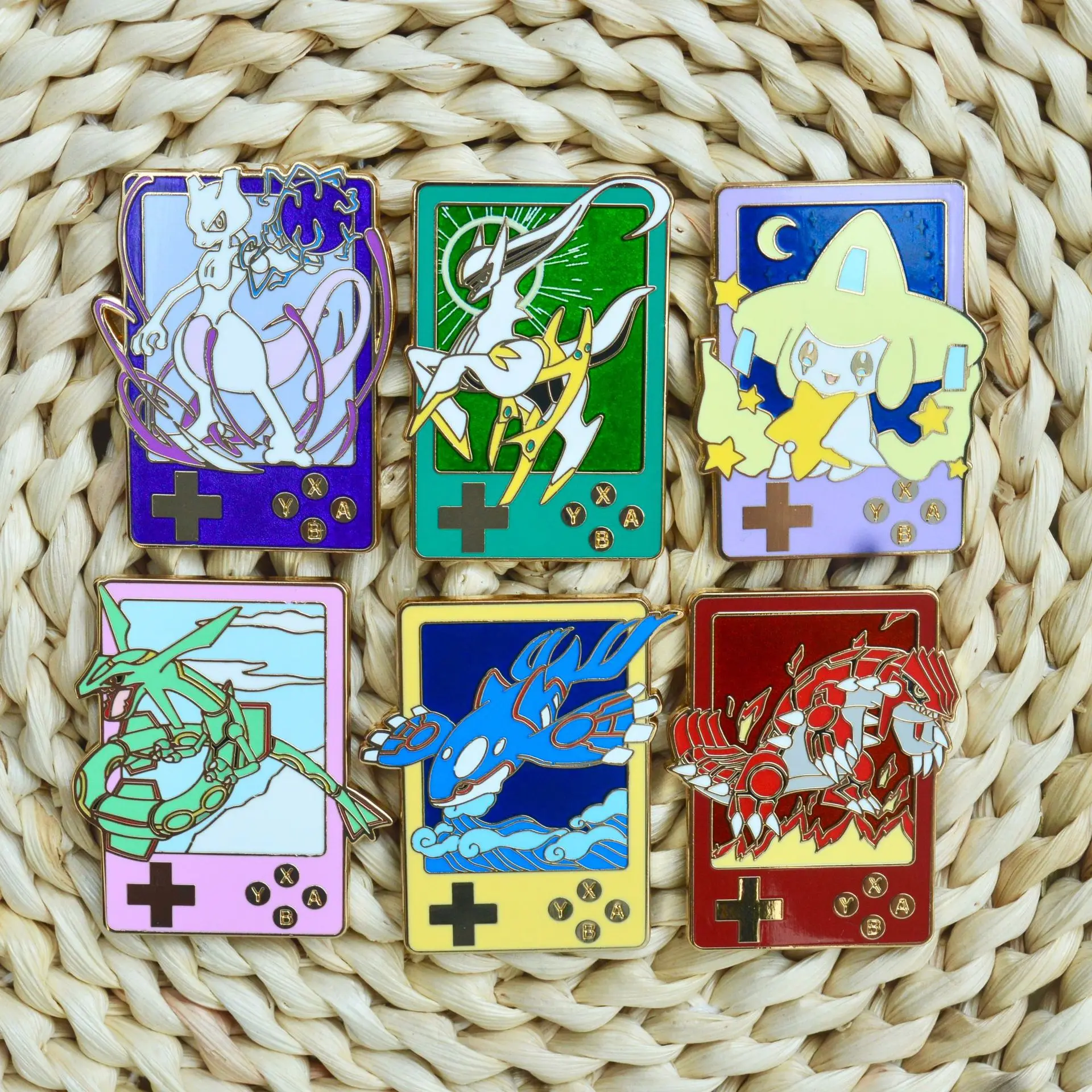 Japanese Anime Game Monsters Hard Enamel Pins Brooches for Clothes Men Lapel Pins for Backpack Badges Toys Jewelry Accessories