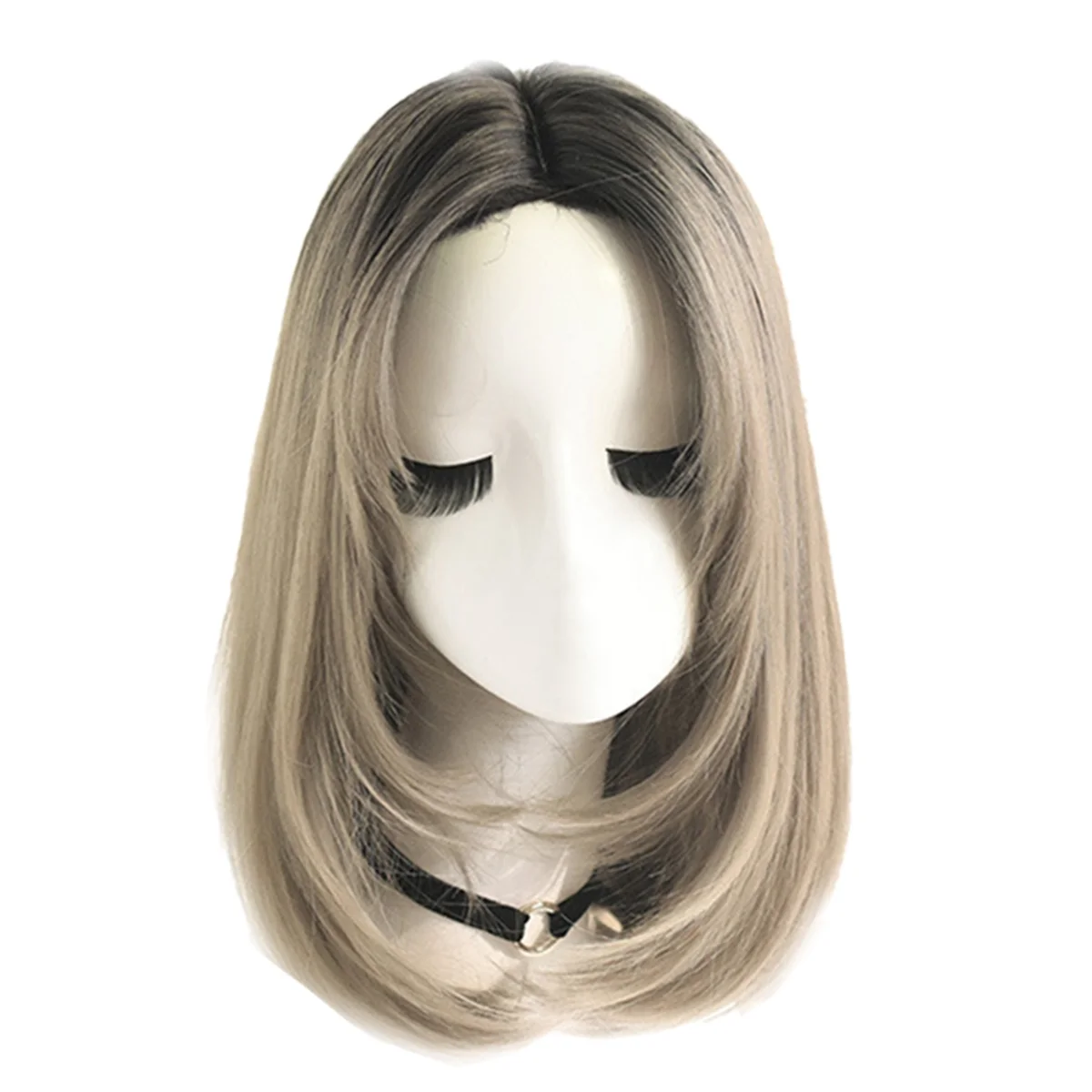 

Wig Wig for Women, Natural Looking Short Wig , Short Straight Wig for Daily Korea Versions Gray