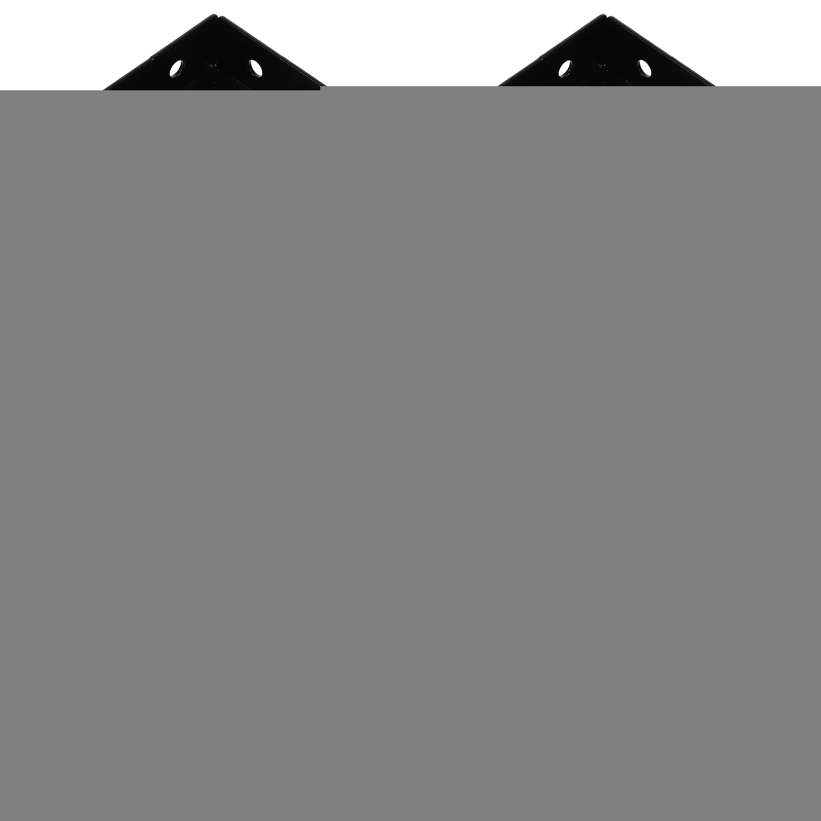 

6pcs Black Large Size Heavy Duty Bed Corner Brackets Reinforcement Hardware Iron Angle Connectors Furniture Accessories