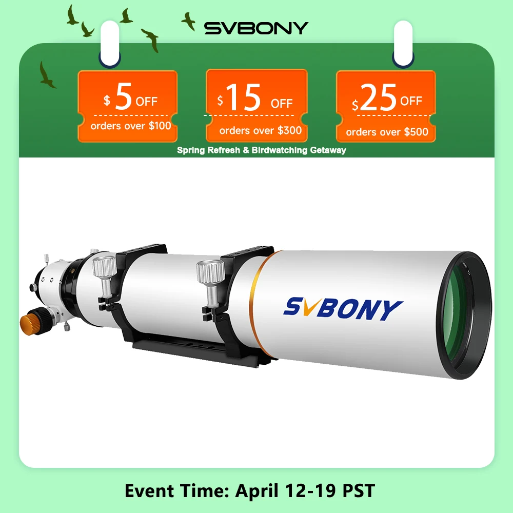 Svbony SV503 Astro telescope 70/80/102ED Extra Low Dispersion Achromatic Refractor OTA For Exceptional Viewing Astrophotography