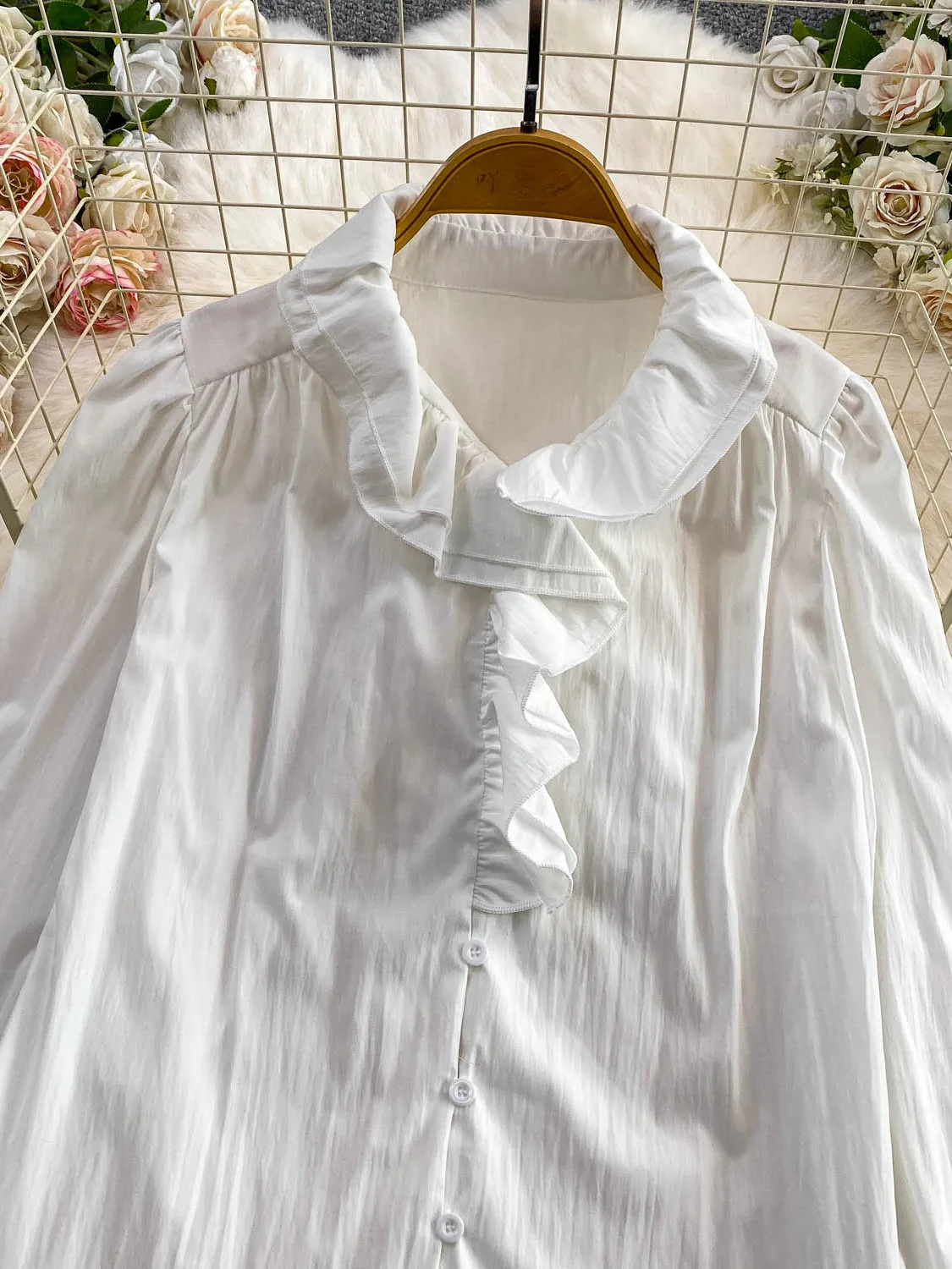 Doce renda guarnição longa sve proteção solar feminina irt outono inverno casual solto assimétrico topo menina faion