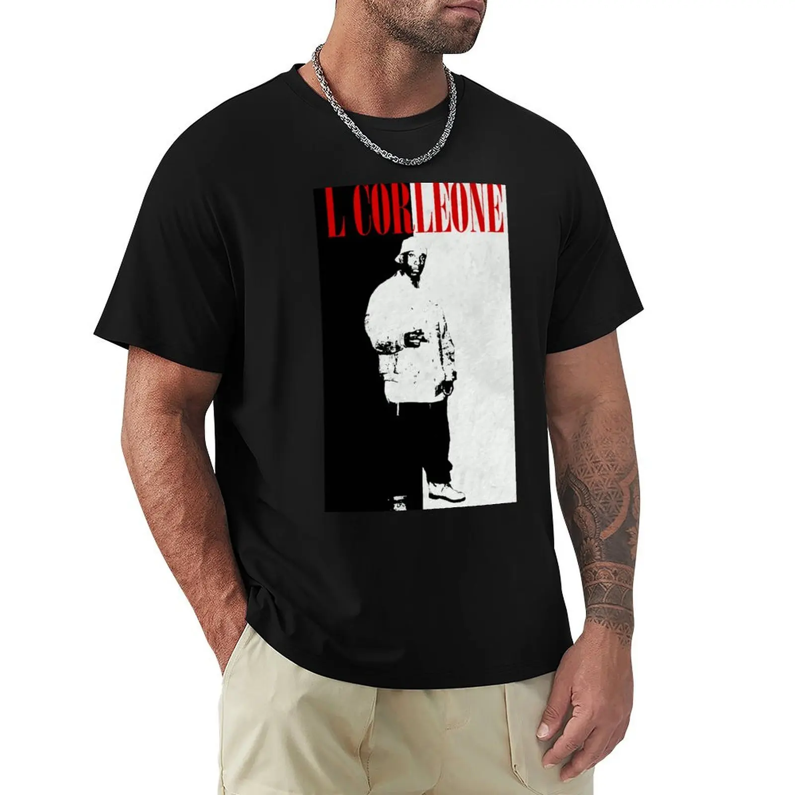 

L Corleone Big L T-Shirt summer shirt quick-drying tshirts for men