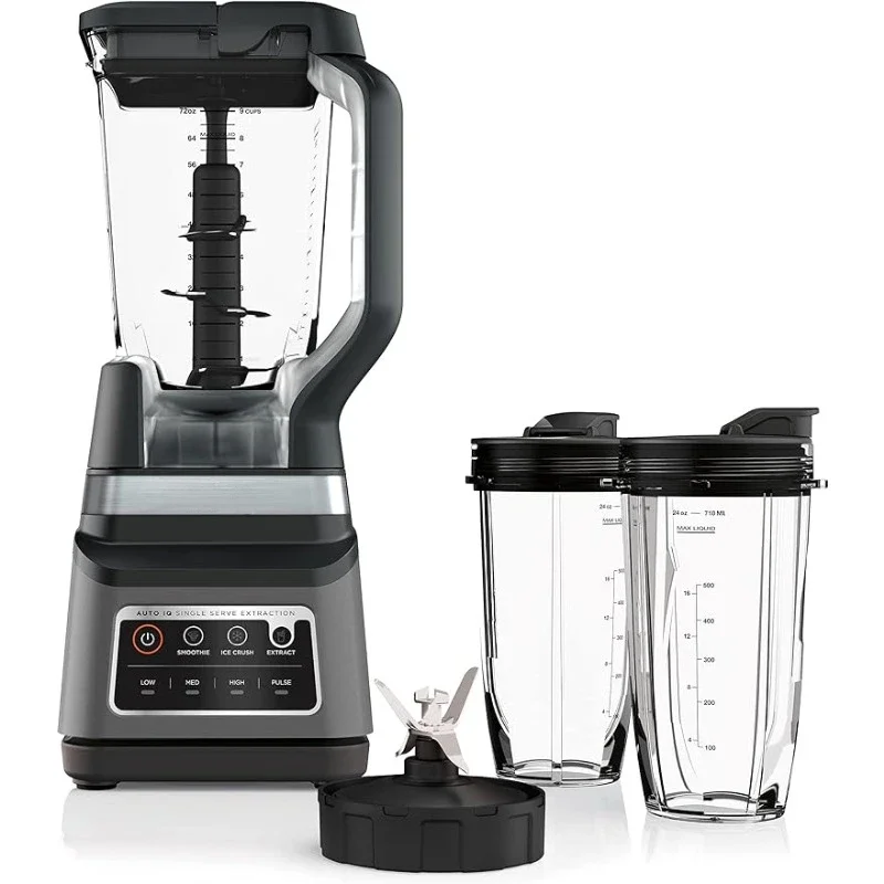 Professional Plus DUO Blender, 1400 Peak Watts, 3 Auto-IQ Programs for Smoothies, Frozen Drinks & Nutrient Extractions, BN751