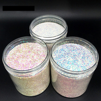 1 Bottle 0.2/0.4/1mm AB White Nail Glitter Holographic Glitter Flakes for Nail DIY Iridescent Powder Shiny Fine Sequins Dust 3&