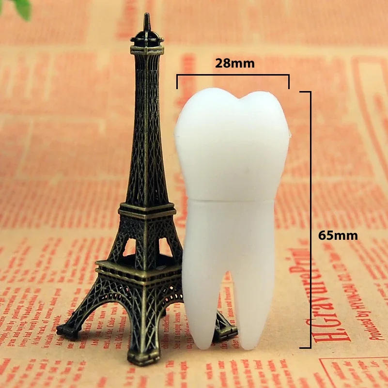 Cartoon Tooth shaped Pen drive teeth model usb Flash Drive pendrive 4GB 8GB 16GB 32GB 64GB 128G cle memory stick special gift