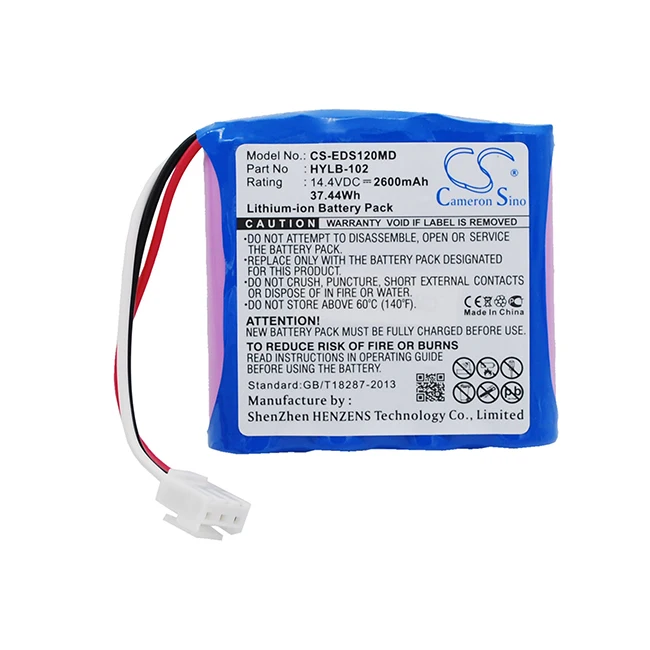 

Medical Battery 2600mAh For SE-1200 SE-300A SE-300B SE-300G SE-300 SE-601 SE-1200 12-Channel ECG SE-1200 Express 12 SE-12