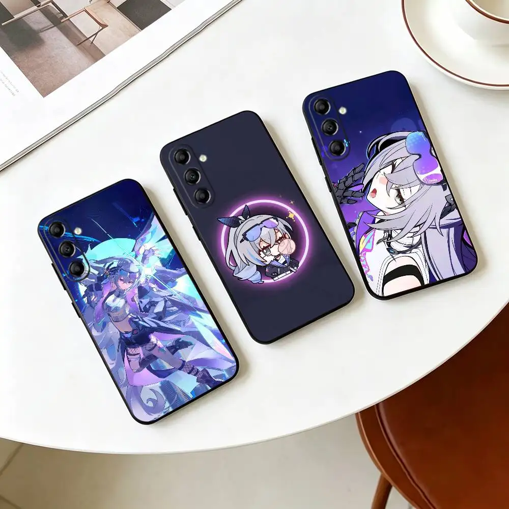 S-Silver Wolf  Game Print  Phone Case For Samsung Galaxy A73,A72,A71,A70,A53,A52,A51,Soft Silicone Black Cover
