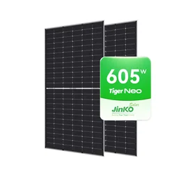 Jinko Solar Panels 580w 585W 590w 595w 600W 605w N-Type 72 Half Cell Monofacial PV Modules Half-Cut 12v Solar Water Pump