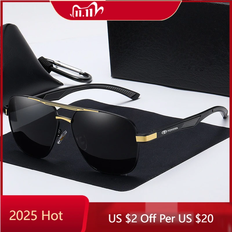 

Кепки-концентраторы, автомобильные поляризационные солнцезащитные очки, персонализированные модные солнцезащитные очки в оправе для Toyota Chr Rav4 Yaris Prius Avensis Corolla Camr