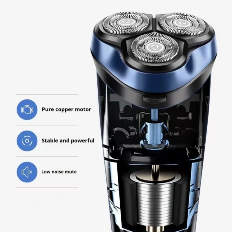 HOMEFISH Waterproof Electric Shaver Men USB Rechargeable Powerful Beard Shaving Machine Electric Razor